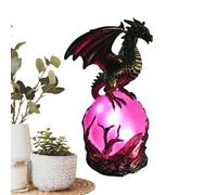Lampe Dragon Figurine d'Œuf de Dragon en Résine Décorative | Lampe de table USB avec veilleuse pour salon chambre bibliothèque étagère table basse entrée
