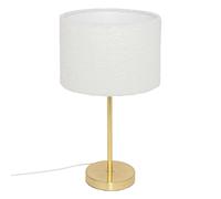 Lampe droite en bouclette - H. 49 cm - Or