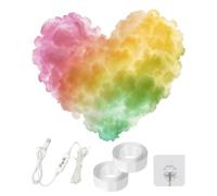 Lampe dynamique multicolore LED avec nuages de musique USB | Lampe nuage pour chambre d'enfant, maison, salon, bureau, fête d'adolescent, bar, Noël