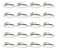 Lampe Eclairage Atelier 500W 20 Pièce,6500K Blanc Froid UFO Lampe Atelier avec 50cm Chaine,50000LM Super Brillant Plafonnier LED Garage,IP65 Étanche Éclairage de Plafond pour Garage Entrepôt Usine