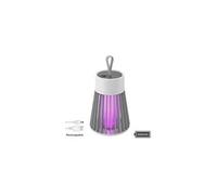 Lampe électrique anti-moustiques led uv portable recharge usb piège à mouches insectes pour la maison -gris