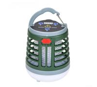 Lampe électrique avec lumière UV et grille 800 V pour extérieur, jardin, camping, intérieur, utilisation en intérieur, design portable à suspendre (vert)
