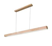 Lampe élégante et Simple LED Restaurant Lustre Grain de Bois Couloir allée Bande Lumineuse Magasin Bureau Salle de réunion Rectangle Suspension lumière PMMA Haute Transmission Abat-Jour Suspension,