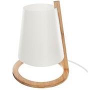 Atmosphera – Lampe Pita en bambou – H26 cm – blanc