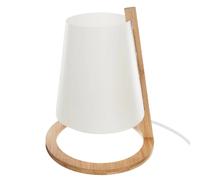 Lampe en bambou Scandi - Diam. 20 cm - Blanc
