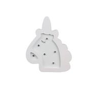 Lampe en bois enfant licorne - h. 13 cm