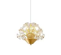 Lampe en Cristal de Luxe Moderne E14, Lustre Simple pour Salon, pour Chambre à Coucher, Salle à Manger, Ovale 80 cm