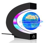 Lampe en forme de globe terrestre flottant, avec LED, 8,5 cm, à l'aide d'aimants