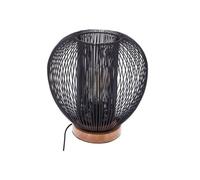 Atmosphera - Lampe filaire Noda noire - métal H27 cm