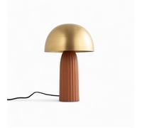 Lampe en métal terracotta et doré - Joy - Maison Pavane