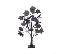 Lampe en plastique pour arbre en érable 60 cm LED économe en énergie | Design effrayant en érable noir, 60 cm de long, crée une aura étrange, construction en plastique, prête pour les fêtes