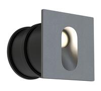 Lampe Encastrable LED Mur IP54 B: 7 CM Gris 4000 K 70 Lm Extérieur Escalier