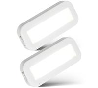Lampe encastrée LED cuisine batterie avec interrupteur lot de 2 lampes d'armo...