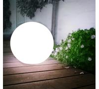 Lampe solaire LED extérieure sur pied blanche 25x25x58 GreenBlue GB166