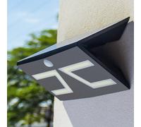 Lampe LED murale AB LED SOL GV50 CLB éclairage solaire extérieur noir