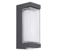 Lampe extérieure Lampe de façade Lampe murale anthracite Lampe de balcon Applique murale, LED 12 watts 1093Lm blanc chaud, LxHxP 7,5x18,7x8,2 cm