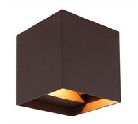 Lampe extérieure Lampe de façade Lampe murale rost Balcon Up Down Applique, LED 2x 3 watts 2x 290Lm blanc chaud, LxlxH 10x10x10 cm