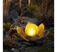 LED Lampe solaire d'extérieur Fleur de lotus Éclairage de jardin Nénuphars Design Lampe 25 cm Globo 33532