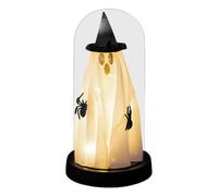 Lampe fantôme d'Halloween Statue de collection LED lumineuse effrayante | Figurine fantôme d'Halloween Pour Collectionneurs Passionnés Cheminée Manteau Bibliothèque Porche