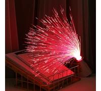 Lampe fasa en verre à changement de couleur - LED ambiance étoilé - lampe à fibre optique colorée avec LED à changement de couleur pour une ambiance festive | Effet étoile lumineuse décorative à