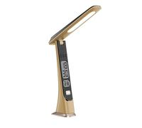 Lampe - FISHTEC - Flexi Wood - Sans fil rechargeable - 3 teintes & variateur - Affichage heure/date