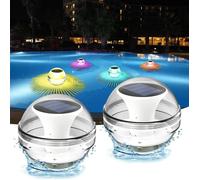 Lampe Flottante Piscine - Solaire - 2 Pièces - IP44 Étanche - Changement de Couleur RVB - Énergie Solaire