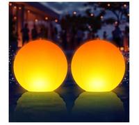 Lampe Flottante Piscine Solaire, Boule Flottante Lumineuse LED à Flamme, Lumière Solaire Flottante Piscine, très pratique