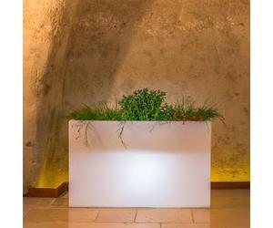 LAMPE FLOWERPOT RECTANGULAIRE LED CÂBLE BATTERIE ÉCLAIRAGE JARDIN BALCON PATIO