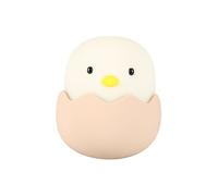 Lampe Forme de Poussin Mignon En Silicone à LED Veilleuse Rechargeable Par USB Mini Lampe de Lecture (Blanc Chaud)