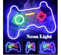 Lampe Gaming Mur-Lumière d'enseignes au néon en forme de manette de jeu-Veilleuse LED alimentée par USB -Lumière Néon pour Chambre