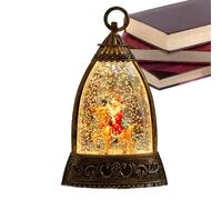 Lampe globe - Globe de neige de Noël - 3,35 x 1,97 x 5,51 pouces, lanterne de Père Noël qui laisse des ordures, lanterne lumineuse à piles | Lumières de Noël en orbe de neige pour bureaux de fête