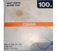 Lampe Globe Opale DIMMABLE OSRAM BELLALUX Soft G95 SIL 100 E27 100W 230V