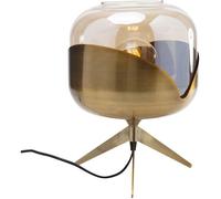 Kare Lampe de table design Golden Goblet Ball avec douille en acier et abat-jour en verre - Ampoule non incluse - 35 x 27 x 27 cm (H x l x P)
