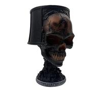 Lampe gothique | Lampe à crâne en pierre de lave | Accueil Ornements décoratifs gothiques | Décorations Lumière de nuit d'éclairage ambiant | Accessoires de bureau pour les fournitures de fête de déc