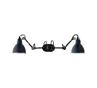 Lampe Gras N204 Applique Murale Double Mat Noir et Bleu Mat
