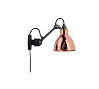 Lampe Gras N304 Applique Murale Noir Mat et Cuivre avec Câble