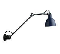 Lampe Gras N304 L40 Mat Applique Murale Noir et Bleu Câblé
