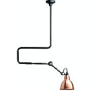 Lampe Gras N312 Plafonnier Noir/Cuivre