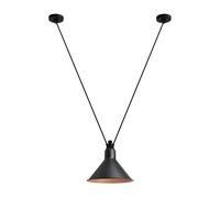 Lampe Gras N323 L Suspension Conique Noir/ Cuivre