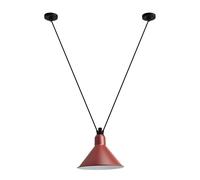 Lampe Gras N323 L Suspension Conique Noir/ Rouge