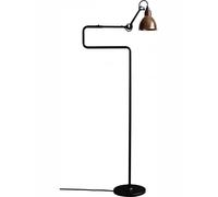 Lampe Gras N411 Lampadaire Mat Noir et Noir/Cuivre