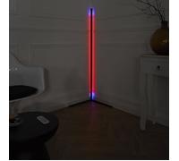 Lampe - HOME DECO FACTORY - Tube LED - Noir et Multicolore