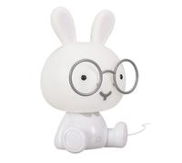 Lampe - Home Deco Kids - Lapin - Led - Table - Blanc Et Gris