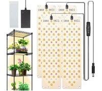 Lampe Horticole - PZCC - LED 4Pcs - Spectre Complet - 540 LED - Minuterie 10 Niveaux