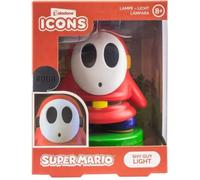 Paladone Super Mario Shy Guy 3D Icon BDP | Licence officielle Nintendo Collection | IdÄĹe cadeau unique | Veilleuse lumineuse ou lampe de bureau | AlimentÄĹ par 2 piles AAA Blanc