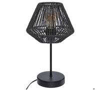 Atmosphera Lampe Jily – effet corde – H. 34 cm – Noir