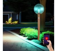 Lampe Lampadaire Smart RGB LED Optique Bois App Détecteur de Mouvement