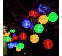 Lampe Lanterne LED Solaire, ALED LIGHT 20 IP65 étanche Guirlande Lumineuse Lampion Solaire Intérieur et Extérieur pour Jardin Fête