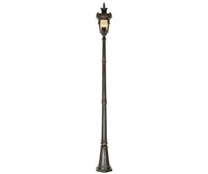 Lampe Laternenpfahl Lampadaire Borne Lumineuse Bronze Hauteur 237 CM 3 à Feux