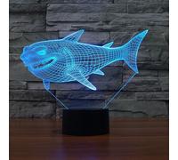 Lampe Led 3d En Forme De Requin Ou D'aigle, Design De Dessin Animé, Luminaire Décoratif D'intérieur, Idéal Comme Cadeau De Noël Pour Enfant Ou Bébé